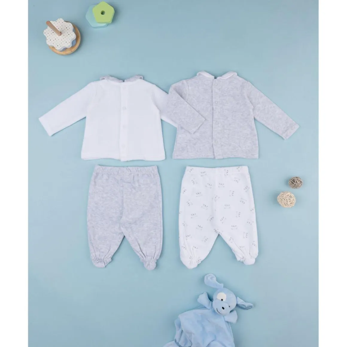 Paquete de 2 conjuntos de felpa