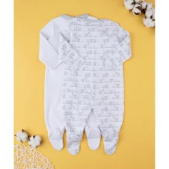 Paquete de 2 pijamas unisex gris