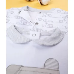 Paquete de 2 pijamas unisex gris