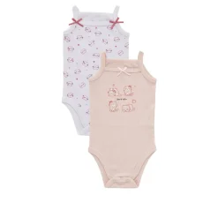 Paquete de 2 vestidos ajustados con tirantes estrechos