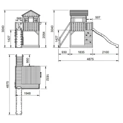 Parque infantil de madera Lollipop XL