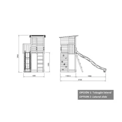 Parque juegos infantil de madera Taga