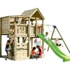 Parque juegos infantil de madera Palazzo XL con columpio doble