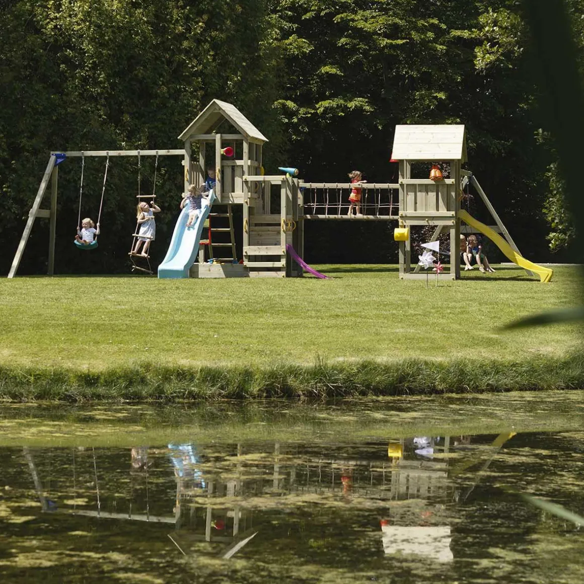 Parque juegos infantil de madera combinación Himalaya