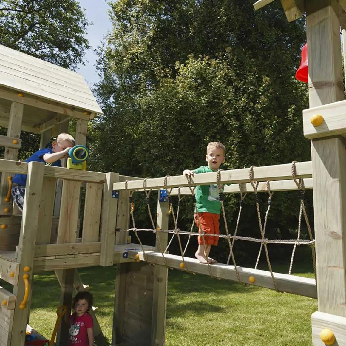 Parque juegos infantil de madera combinación Himalaya