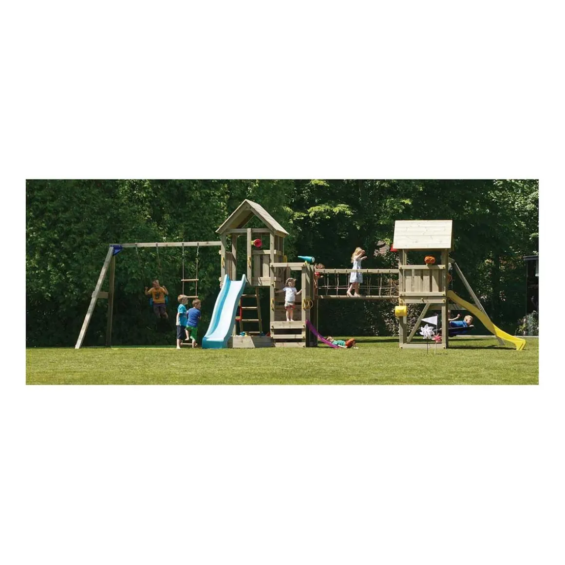 Parque juegos infantil de madera combinación Himalaya