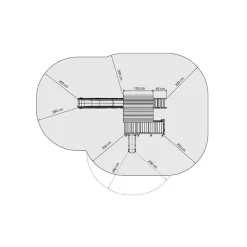 Parque juegos infantil de madera Penthouse XL