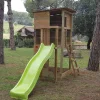 Parque juegos infantil de madera Taga con pared de escalada