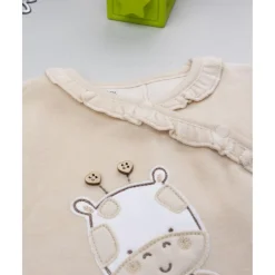 Pelele terciopelo jirafa