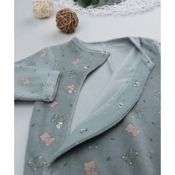 Pelele verde de niño con ositos