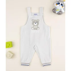 Peto bebé marrón claro con parche osito