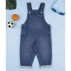 Peto vaquero para niño en denim azul