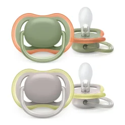 Philips Avent - 2 chupetes Ultra Air Neutro (6-18m)