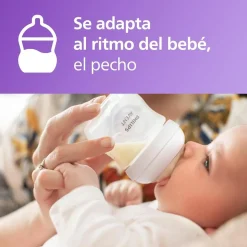 Philips Avent - Biberón Natural Response 125 ml + Chupete Ultra Air 0-6m