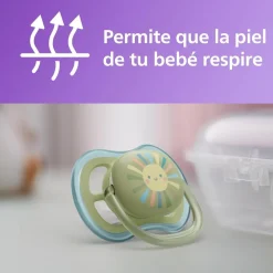 Philips Avent - Biberón Natural Response 125 ml + Chupete Ultra Air 0-6m