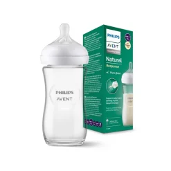 Philips Avent - Biberon de vidrio natural response 240 ml (1m+)
