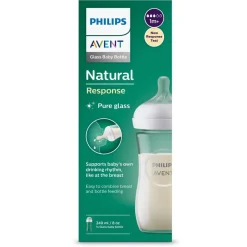 Philips Avent - Biberon de vidrio natural response 240 ml (1m+)