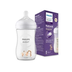 Philips Avent - Biberon natural response jirafa 260 ml (1m+)