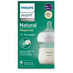 Philips Avent - Biberon vidrio Natural Response 140ml (0m+)