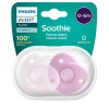 Philips Avent - Chupetes Soothie rosas 0-6 meses