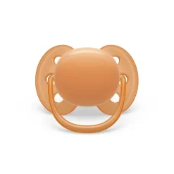 Philips Avent - Chupetes ultra suaves para bebés de 6-18 meses, morado/naranja (2 unidades)