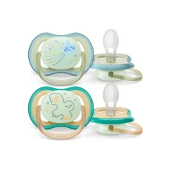 Philips Avent - Chupetes ultra air noche 0-6 meses estrella/pájaro