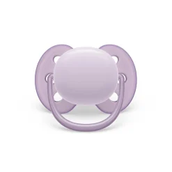 Philips Avent - Chupetes ultra suaves 0-6 meses color morado/rosa (2 unidades)