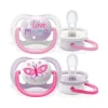 Philips Avent - Pack 2 chupetes ultra air collection 0-6m rosa - Mamá