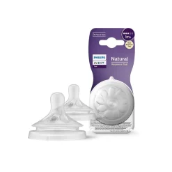 Philips Avent - Pack de 2 tetinas Natural Response nivel 3 (+1m)