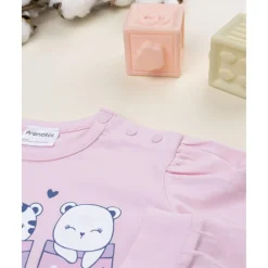 Pijama 2 piezas niña rosa/azul