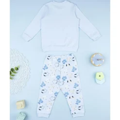 Pijama azul de animalitos para niño