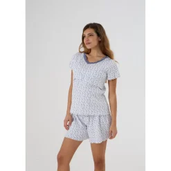 Pijama Corto Premamá con Estampado Floral