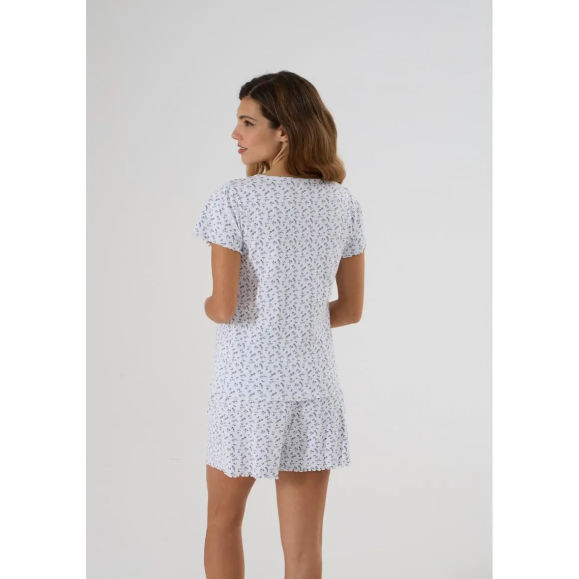 Pijama Corto Premamá con Estampado Floral