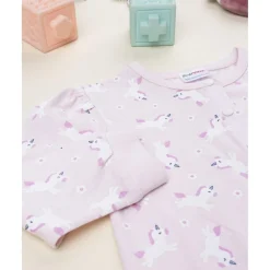 Pijama de invierno niña rosa unicornios
