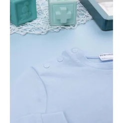 Pijama dos piezas niño azul noche ositos