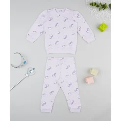 Pijama niña lila unicornios
