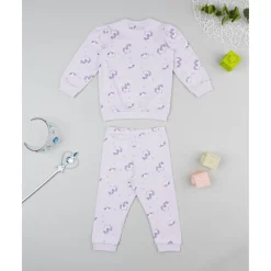 Pijama niña lila unicornios