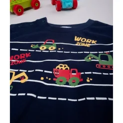 Pijama niño azul/rojo coche