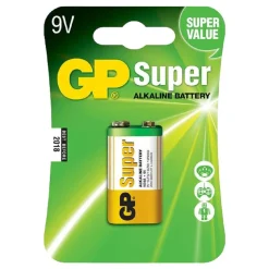 Pila 9V alcalinas 1 unid