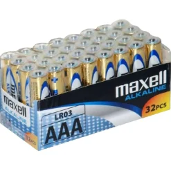 Pilas AAA 1,5V alcalinas 32 unid