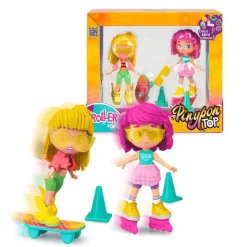 Pinypon - Set de 2 chicas sobre ruedas