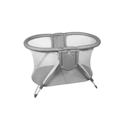 Plastimyr - Parque Americano Curvo Yoko Topos Gris