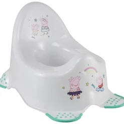 Plastimyr - Peppa Pig - Orinal antideslizante Peppa Pig, 38 x 27 x 23.5 cm, gris claro ㅤ