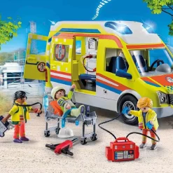 Playmobil - Playmobil City Life Ambulancia con luz y sonido ㅤ