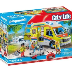 Playmobil - Playmobil City Life Ambulancia con luz y sonido ㅤ