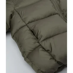 Plumífero verde con forro polar para niño