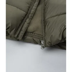 Plumífero verde con forro polar para niño