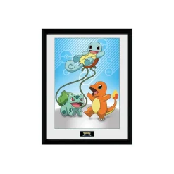 Pokemon - Póster Charmander, Squirtle y Bulbasur 30x40 cm