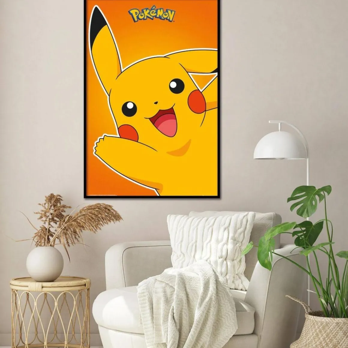 Pokemon - Póster de Pokémon Pikachu (61 x 91,5 cm), diseño multicolor