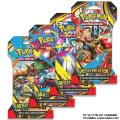 Pokémon - Sobre de cartas en blister Mega Evolución en español (Varios modelos)